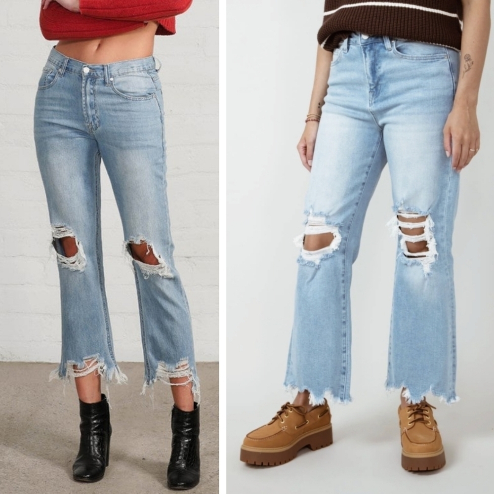New! Free People We The Free Maggie Straight Jean in Light Stone
